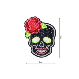 Parche termo Calavera fluorescente