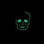 Parche termo Calavera fluorescente