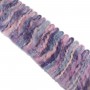 Fleco de lana rizado matizado 4,5cm. Varios colores