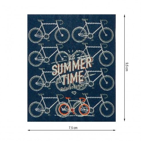Parche termo 75x95mm bordado Summer Time Relax
