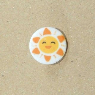 Botón infantil sol sonriendo 15mm