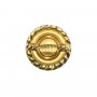 Botón de imitación metal barroco dorado. Varios tamaños