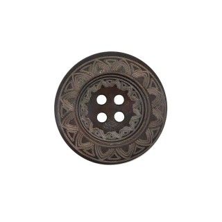 Botón de madera diseño maorí. Varios tamaños