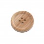 Botón madera 4 agujeros clásico. Varios tamaños