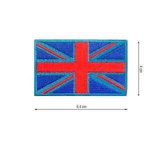 Parche termoadhesivo 64x40mm bordado Bandera Gran Bretaña