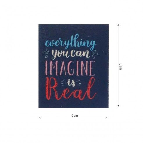 Parche termoadhesivo 50x60mm Imagine is real