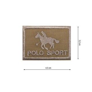 Parche termo cuadro polo sport 45x32mm. Varios colores