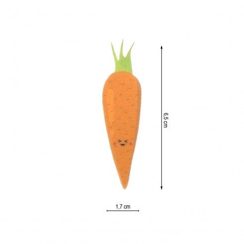 Parche termo zanahoria animada 17x65mm