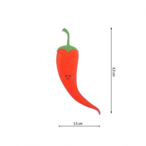 Parche termo pimiento chile animado 35x65mm