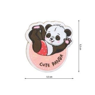 Parche termo tejido Cute Panda
