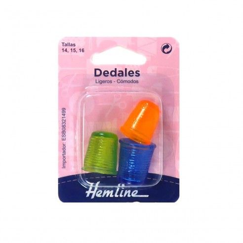 Set de dedales silicona 14, 15, 16mm