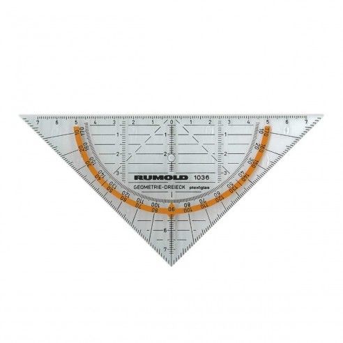 Regla triangular escuadra para Patchwork y costura 16cm