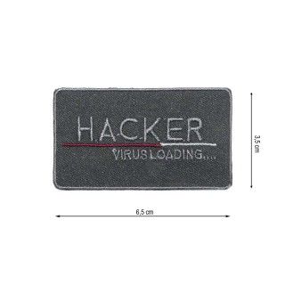 Parche termo Hacker 65x35mm. Varios colores