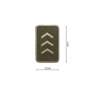 Parche termo insignia militar 25x40mm. Varios colores