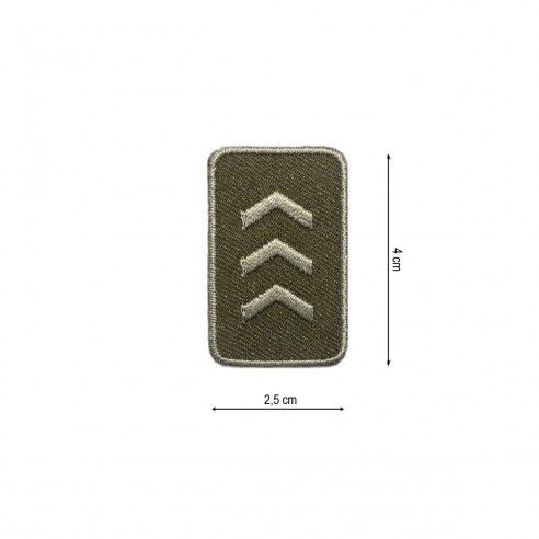 Parche termo insignia militar 25x40mm. Varios colores