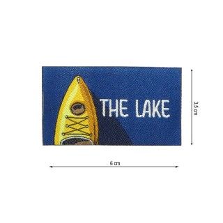 Parche termo tejido The Lake canoa 60x35mm