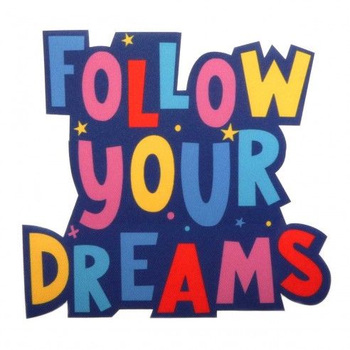 Parche termo gigante Follow your Dreams colores