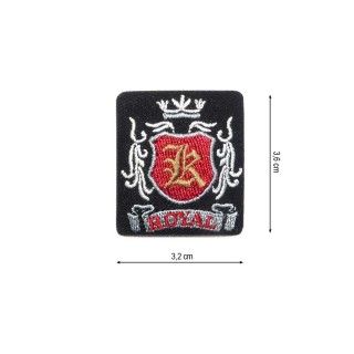 Parche termo bordado escudo Royal 32x36mm