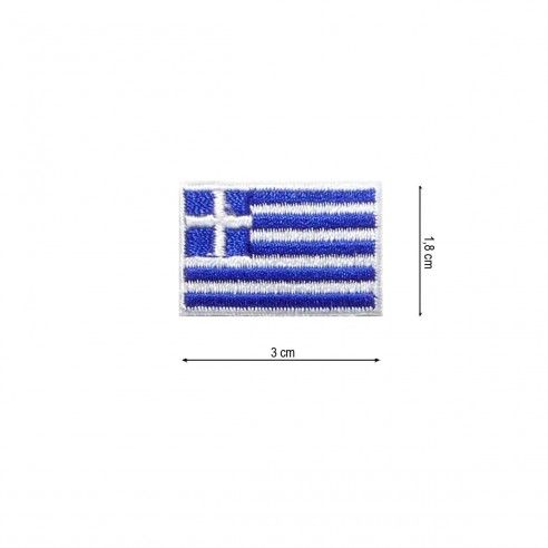 Parche termoadhesivo 30x18mm Bandera Grecia