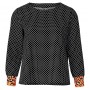 Patrón para suéter fino mujer puños elásticos 5849