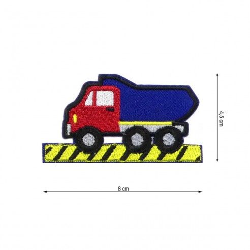 Parche termo camión de obras 80x45mm