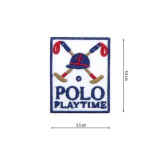 Parche termo bordado Polo playtime 35x45mm