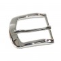 Hebilla metal cinturón rectangular plata 4cm. Madrid
