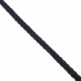 Cordón de algodón negro 4mm