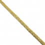 Cordón metalizado dorado trenza plana 6mm