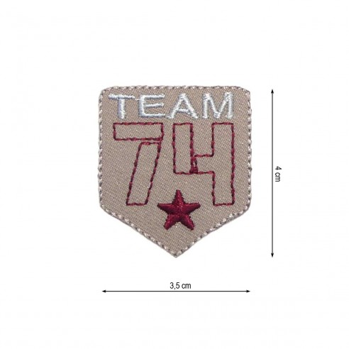 Parche termo escudo Team 3,5x4cm