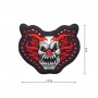 Parche termo calavera payaso con tachas 75x60mm