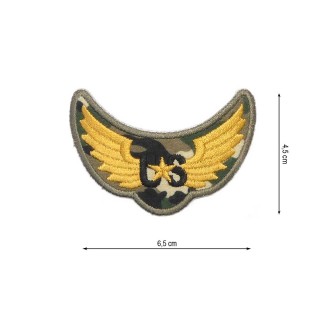 Parche termo bordado escudo militar alas 65x45mm