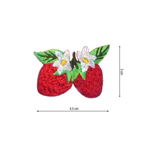 Parche termoadhesivo fresas silvestres 45x30mm