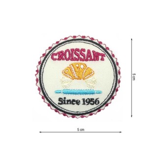 Parche termo bordado Croissant since 1956