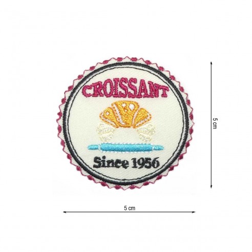 Parche termo bordado Croissant since 1956
