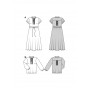 Patrón para conjunto vestido-blusa mujer 5823