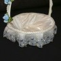 Cesta para ceremonia con flores azules 16x16x16cm