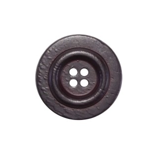 Botón imicuero con 4 agujeros marrón. Varios tamaños