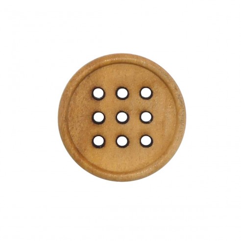 Botón de madera 9 agujeros. Varios tamaños