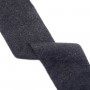 Cinta bielástica de punto de lana negro 10cm
