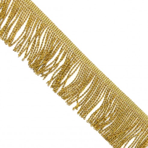 Fleco de rapacejo metalizado oro glassé 5cm