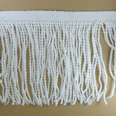 Fleco de rapacejo algodón blanco 20cm