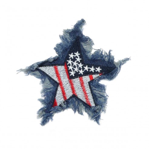 Parche para coser vaquero Estrella bandera USA