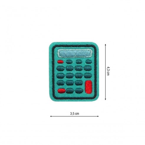 Parche termoadhesivo calculadora 35x43mm