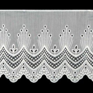 Bordado ancho blanco 17cm. Arcos y bodoques