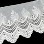 Bordado ancho blanco 17cm. Arcos y bodoques