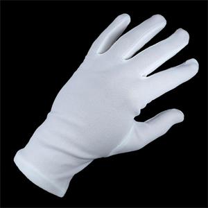 Guantes helanca en blanco para niño