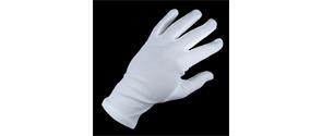 Guantes helanca en blanco para niño