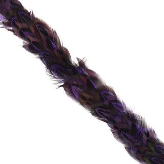Galón de plumas en tonos púrpura 2cm