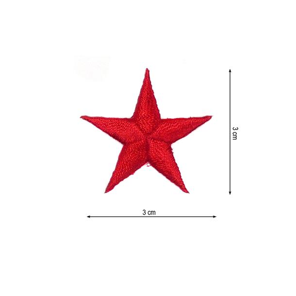 Parche termoadhesivo 30x30mm bordado Estrella